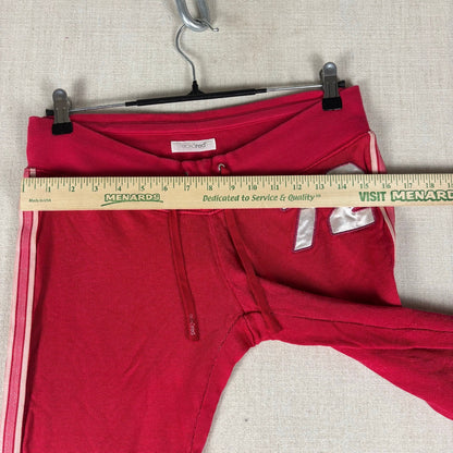 Y2K Velour Hot Pink Low Rise Track Suit 2Pc Set Ecko Red #72 Varsity Style M/L
