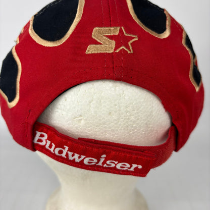 Vintage Budweiser Racing Starter Splat Strapback Hat