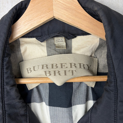 Burberry Brit Nova Check Double Breasted XXL Trench Coat