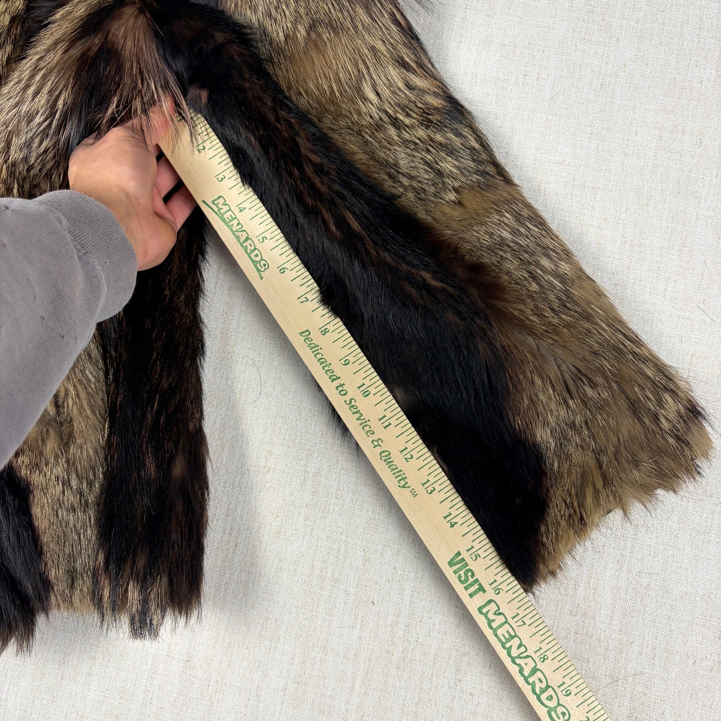 Vintage Raccoon Real Fur Beautiful Handmade Small Jacket