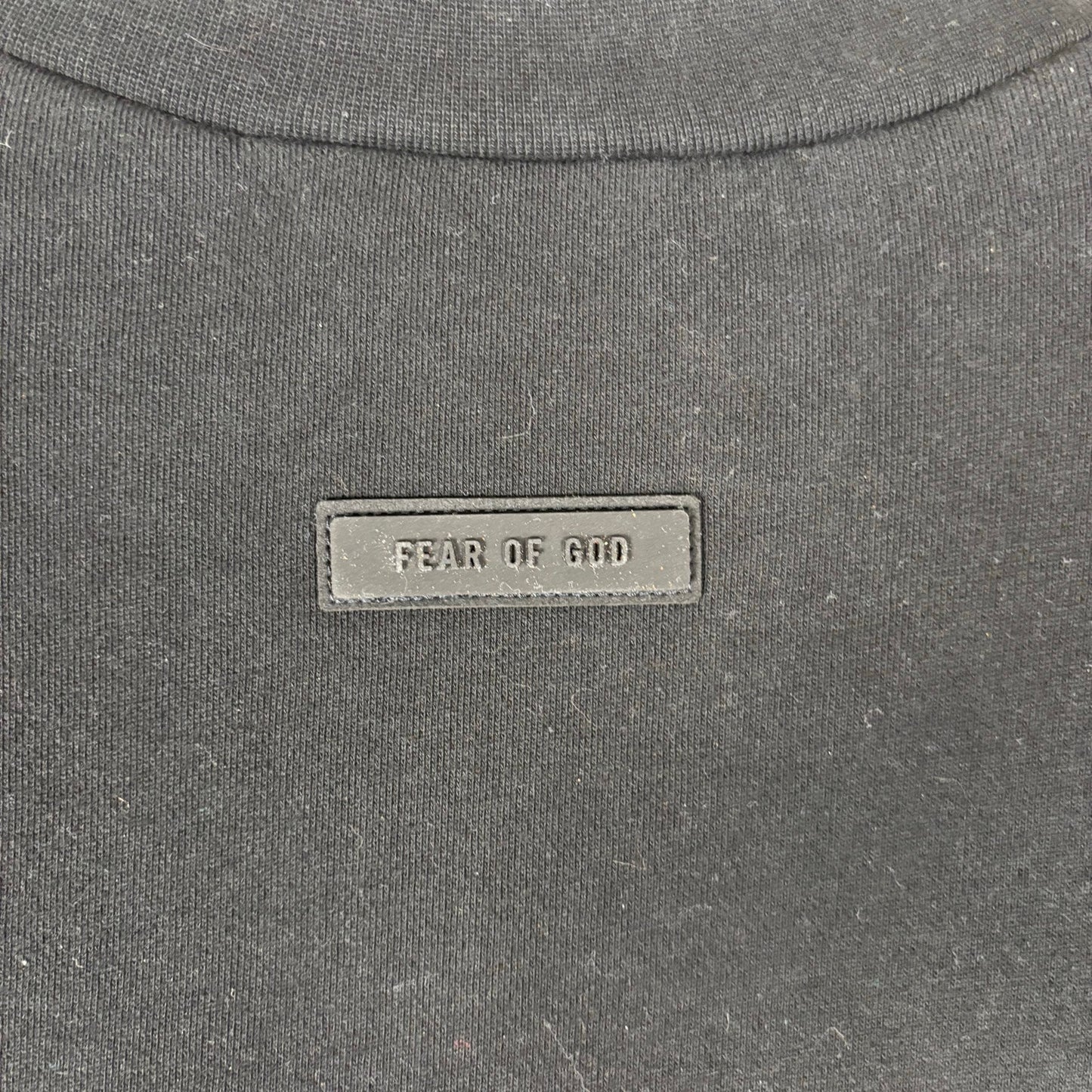 Essentials Fear of God NWT Mock Neck Jet Black Large Crewneck Sweater