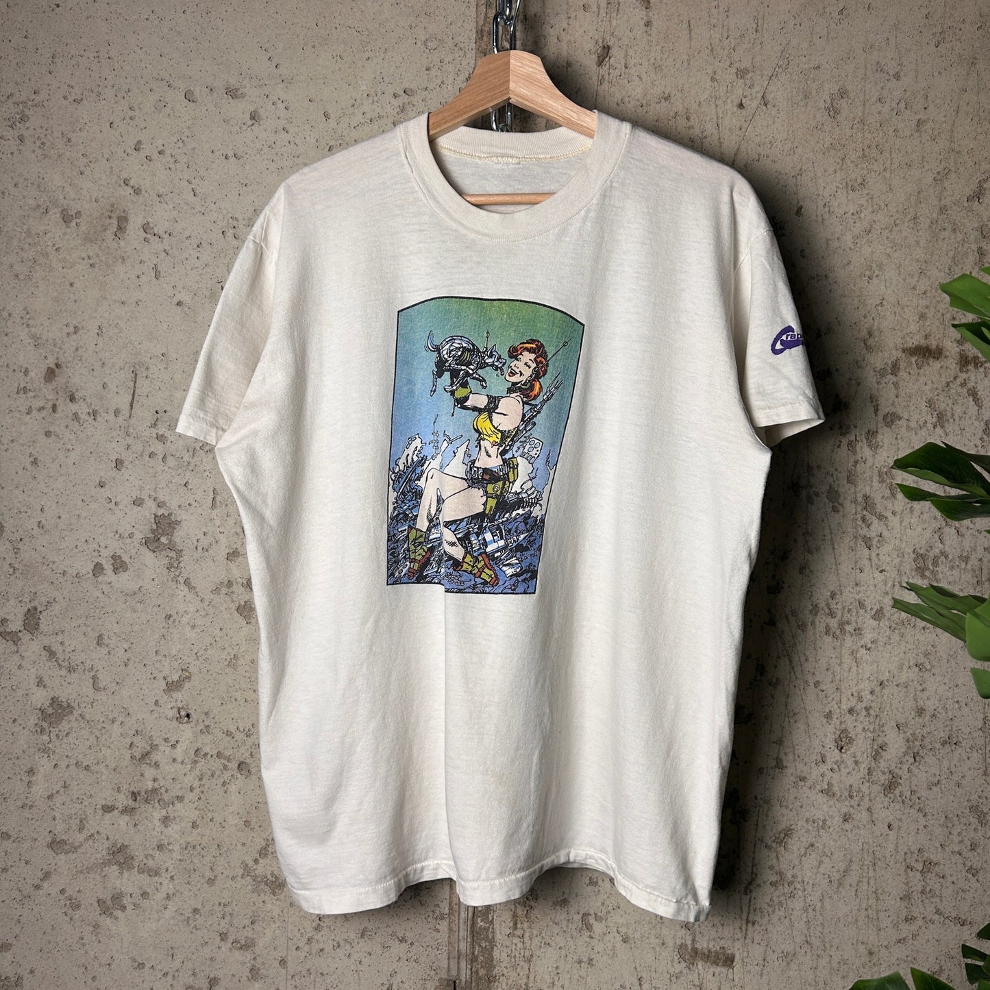 RARE Moebius Graphitti Comics DC 80s Jean Giraud Single Stitch Shirt Large