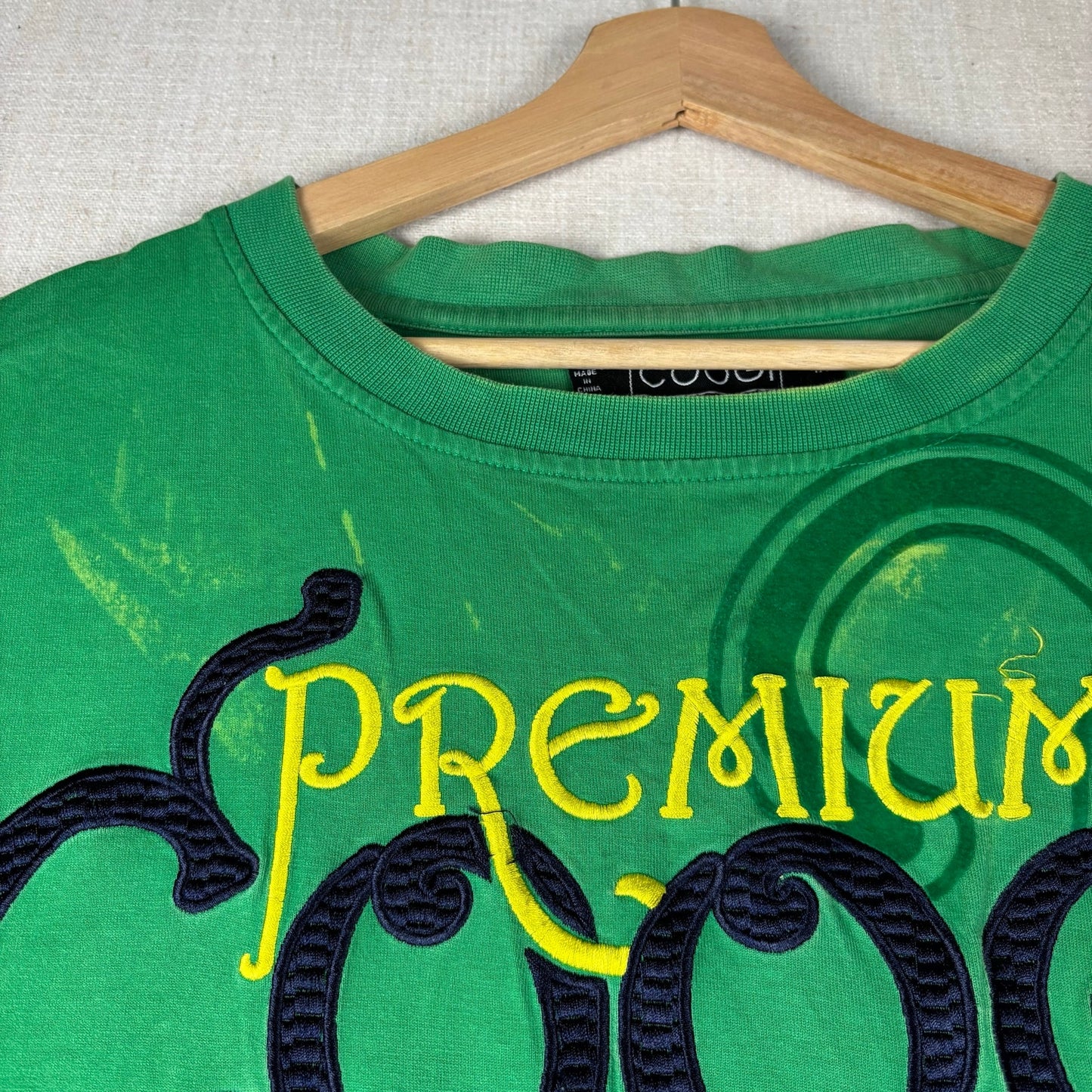 Coogi Premium Colors 4XL Embroidered Y2K T Shirt
