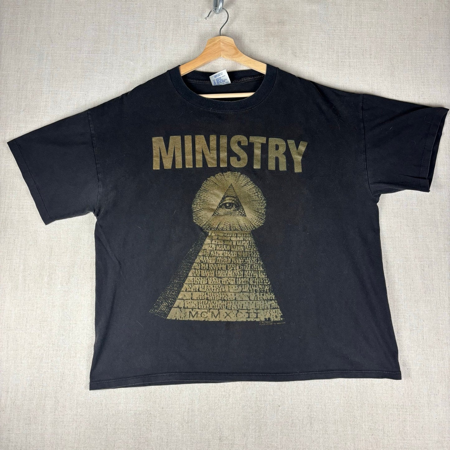 Vintage Ministry Psalm 69 1991 Brockum Band Tee XL