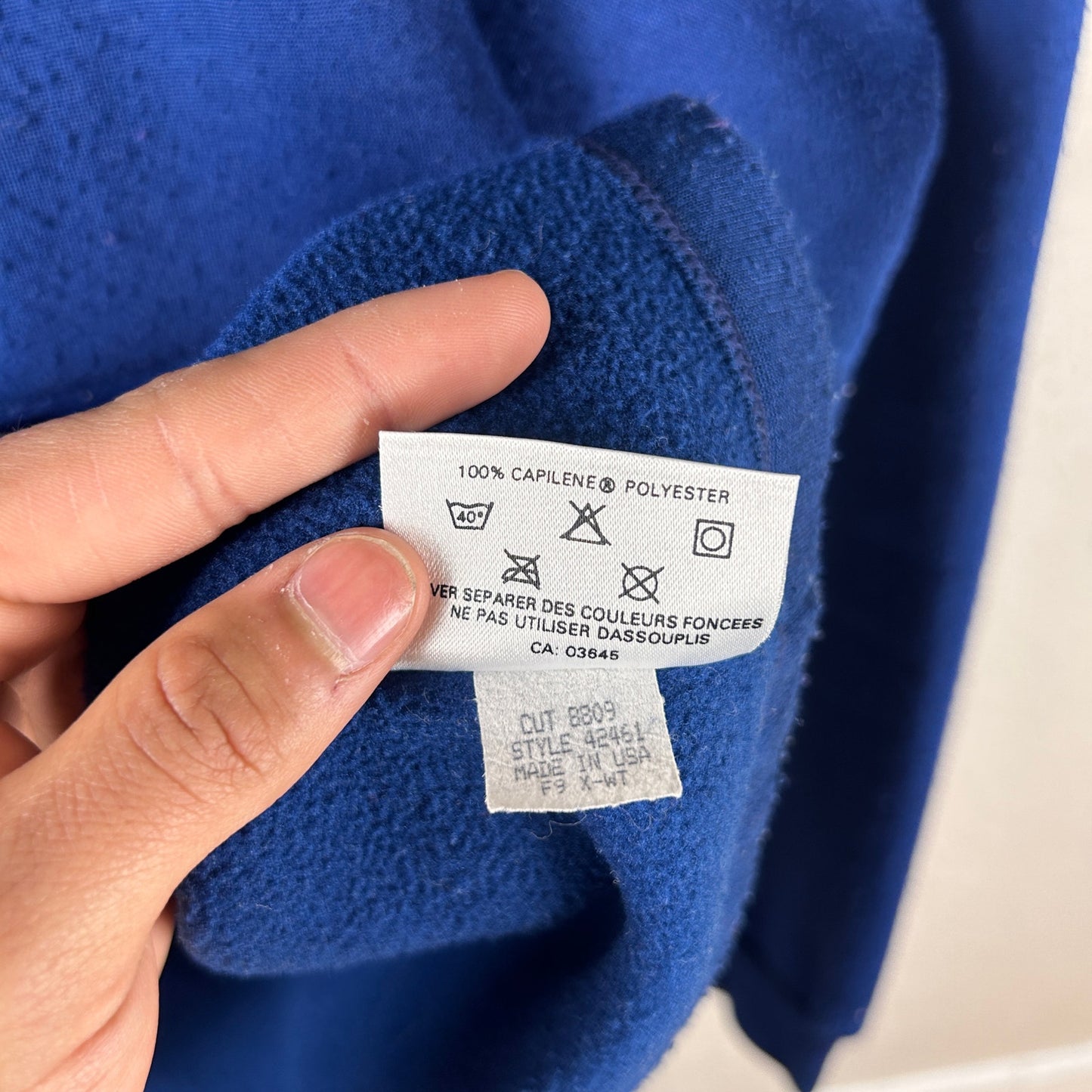 Patagonia Capilene Fall 1989 Large Quarter Zip Sweater
