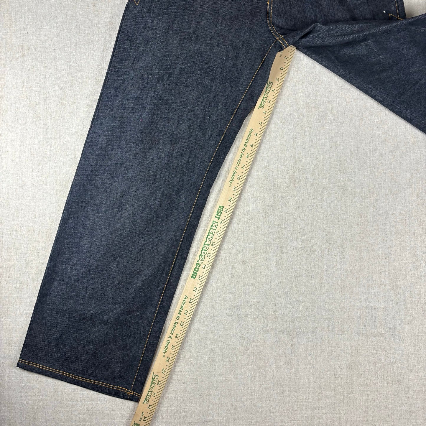 ENYCE Y2K Flannel Plaid Jeans NWT Dark Wash Sz 34 Skater Denim