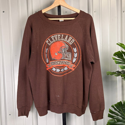 Cleveland Browns 1980s XL Champion NFL Made in USA Crewneck