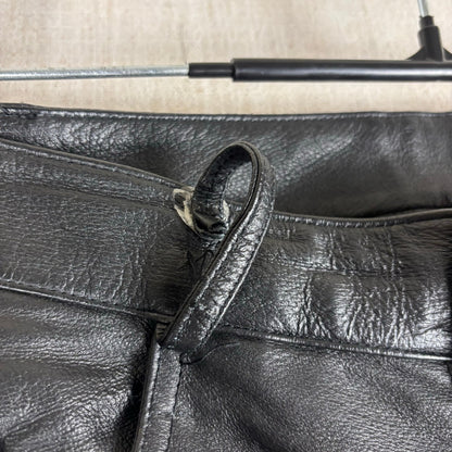 Vintage Leather Pants Intro Sz 30 Lined Biker Black