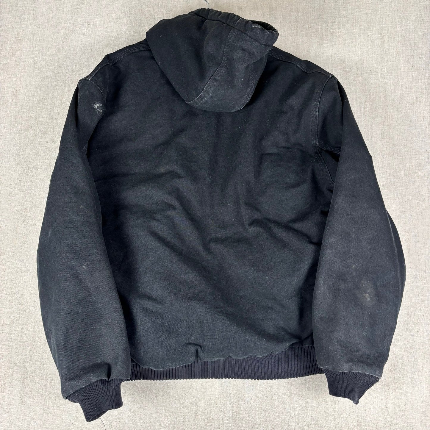 Vintage Carhartt Made in USA Duck Canvas Quilted Hooded Jacket Large