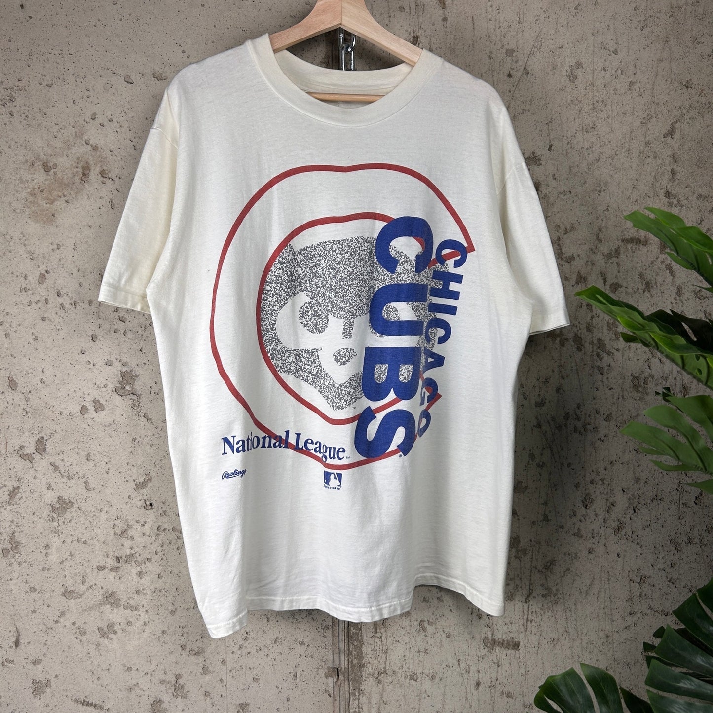 Vintage Chicago Cubs MLB 1991 XL Rawlings Baseball Tee