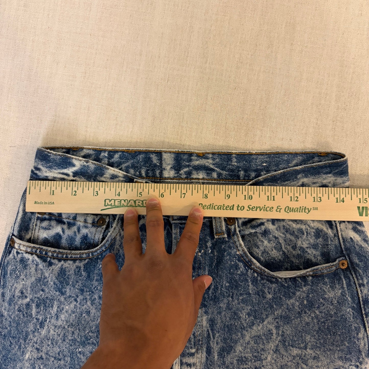 Vintage Levis 501 XX 80s Acid Wash Button Fly 29x30.5 USA Made Jeans