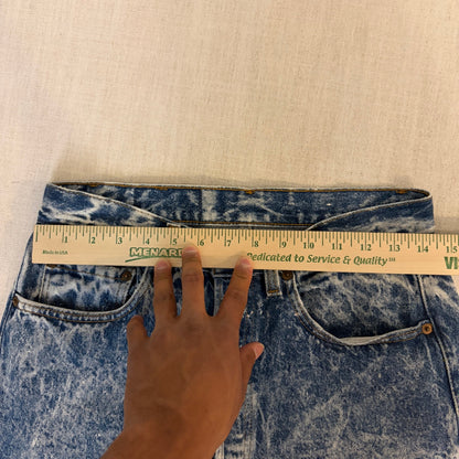 Vintage Levis 501 XX 80s Acid Wash Button Fly 29x30.5 USA Made Jeans