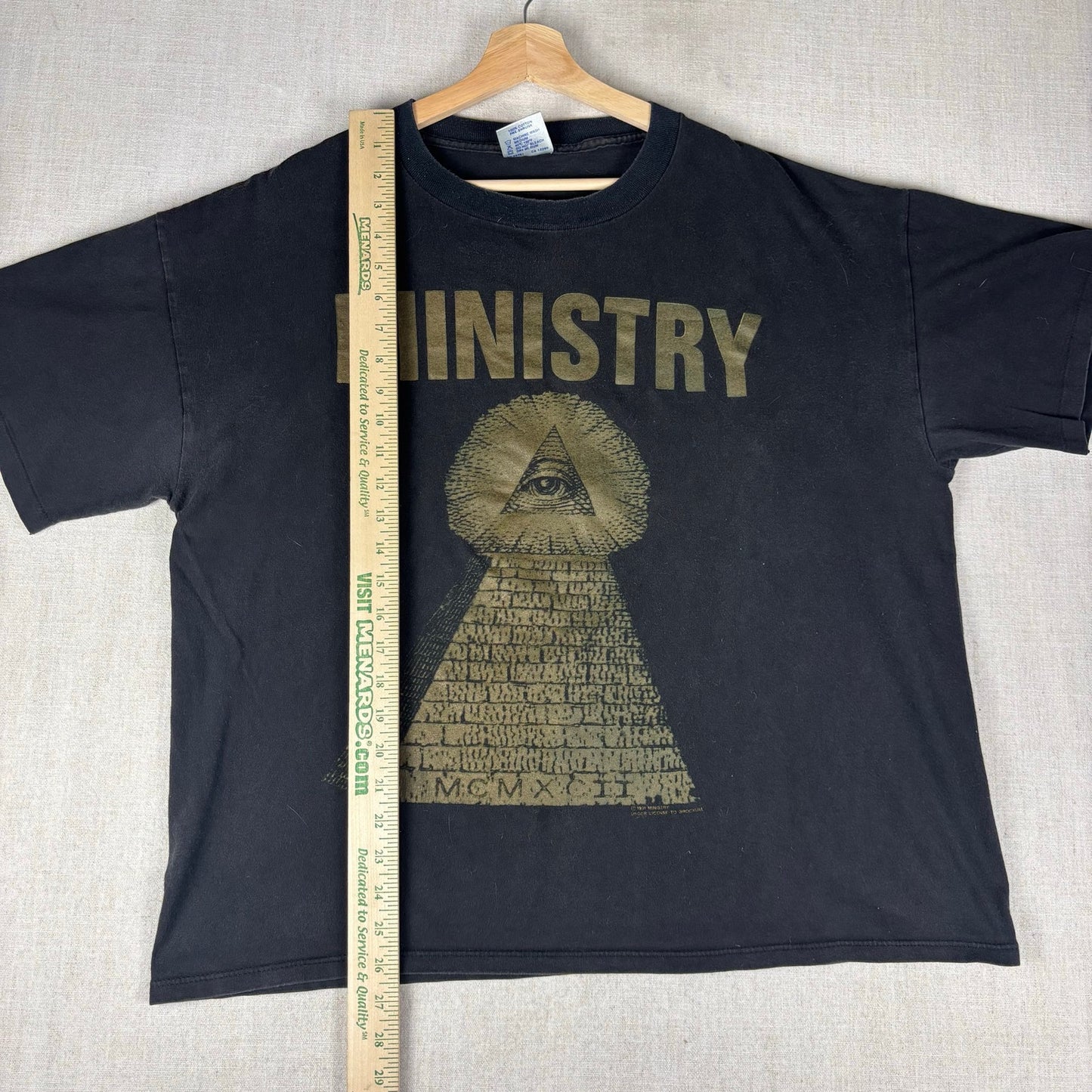 Vintage Ministry Psalm 69 1991 Brockum Band Tee XL