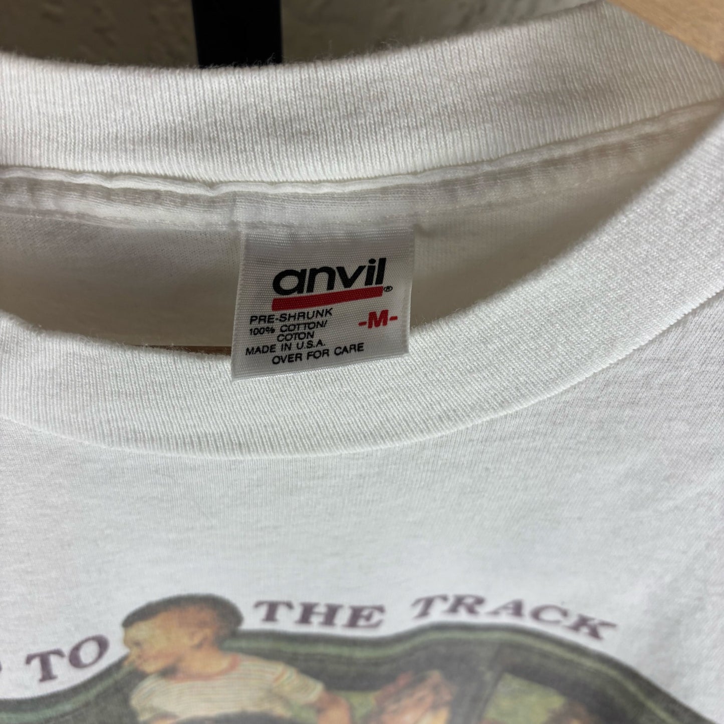 Norman Rockwell 1995 Indianapolis Life Trip to the Track Medium Art Longsleeve