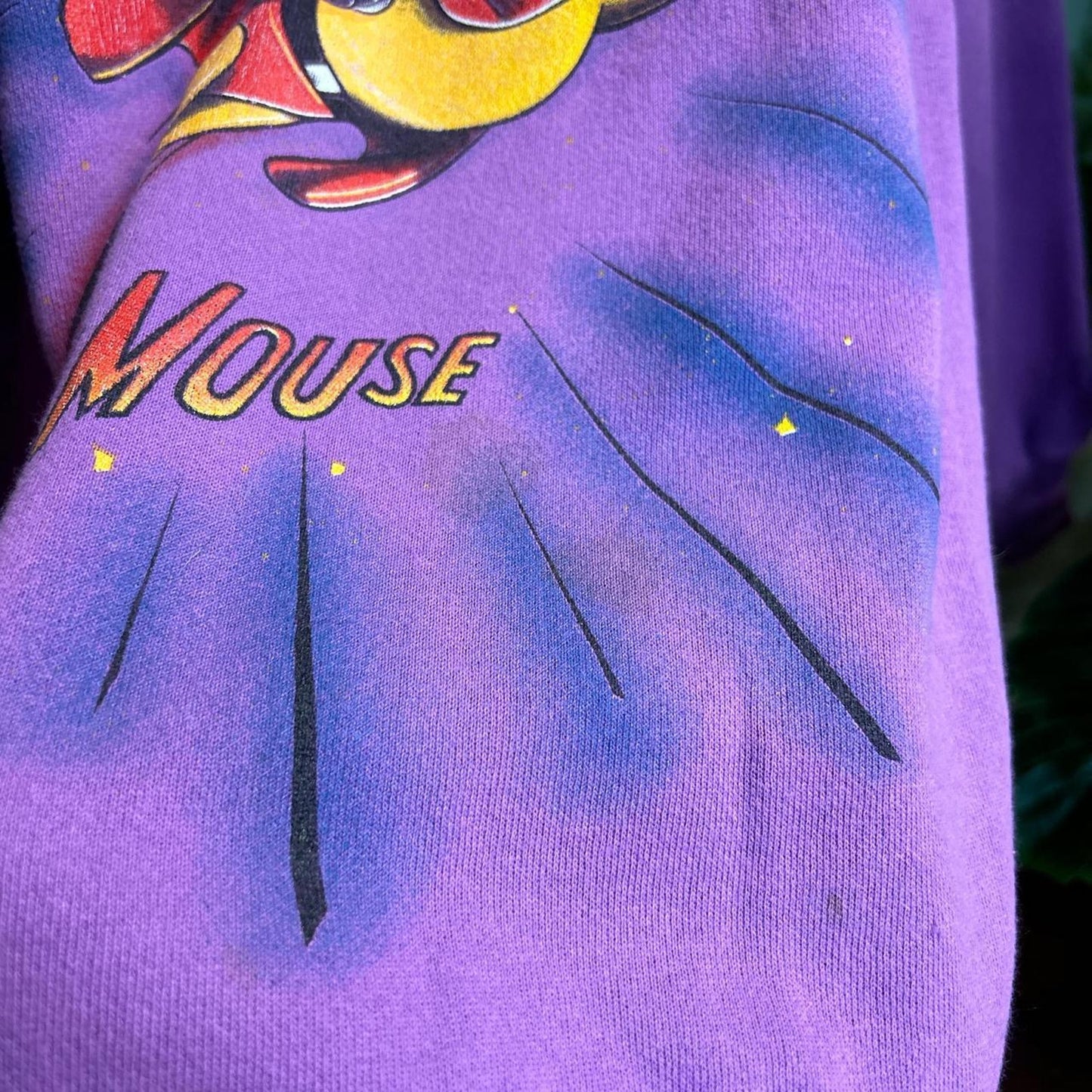 Mighty Mouse Crewneck Slightly Stained Large 1994