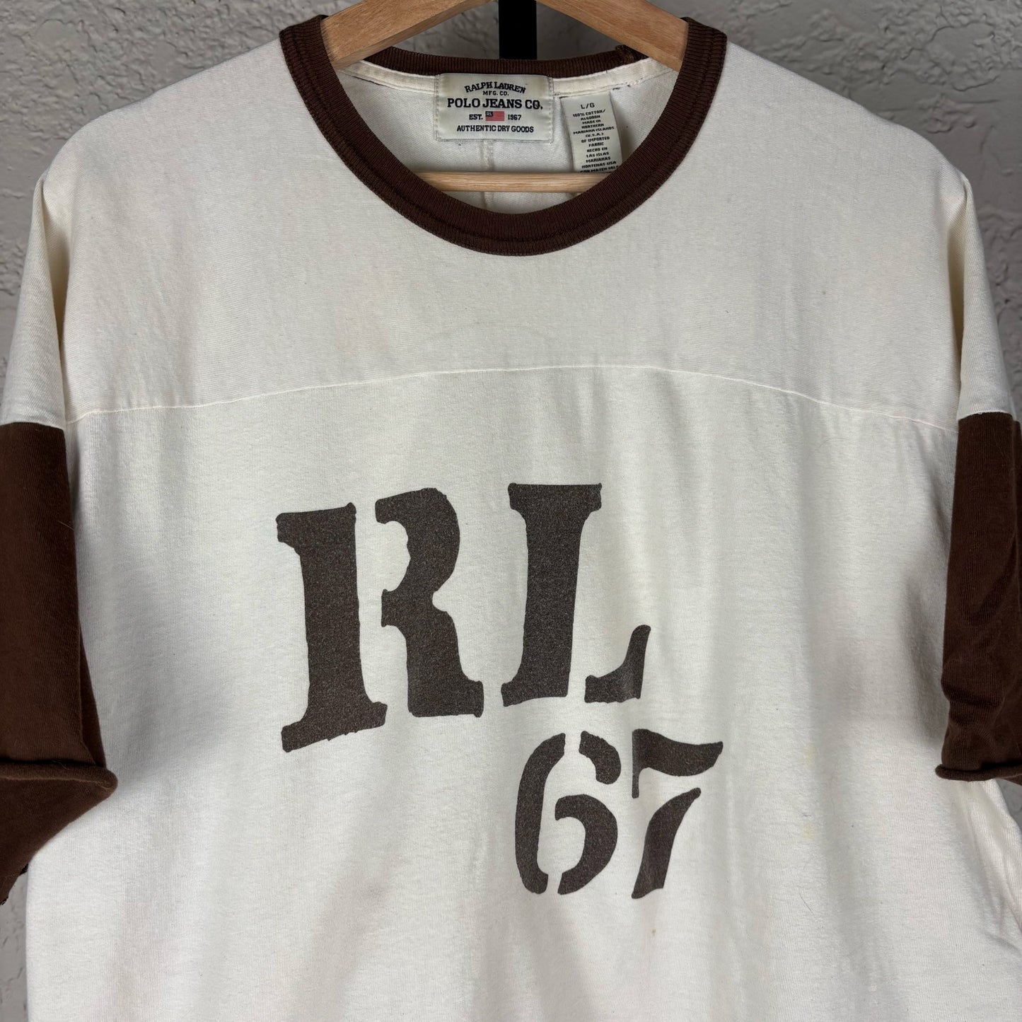 Polo Ralph Lauren Jeans Co. 1967 Boxy Large Two Tone Shirt