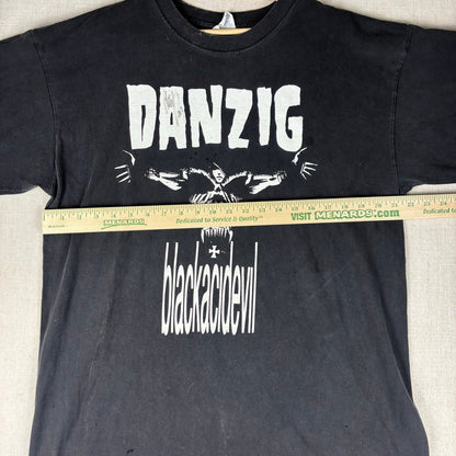 Vintage Glenn Danzig Autographed Blackacidevil Distressed Metal Band Tee XL