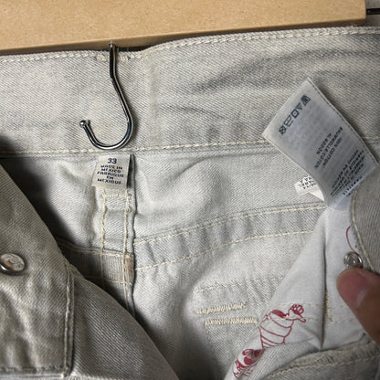 True Religion World Tour Kiss Of Death Wash 33" Cotton Straight Fit Jeans