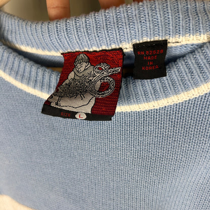 Southpole Spellout Distressed Y2K Large Knit Sweater