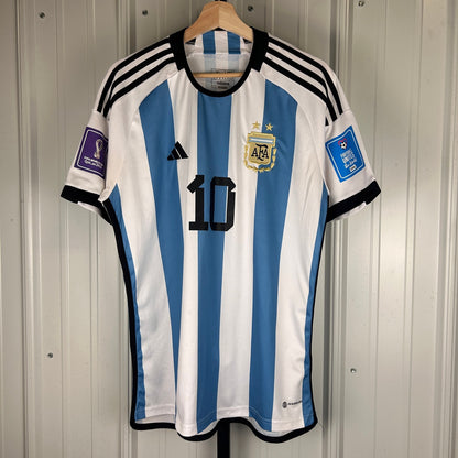 Lionel Messi Adidas 2022 World Cup Argentina XL Slim Fit Aero Ready Jersey