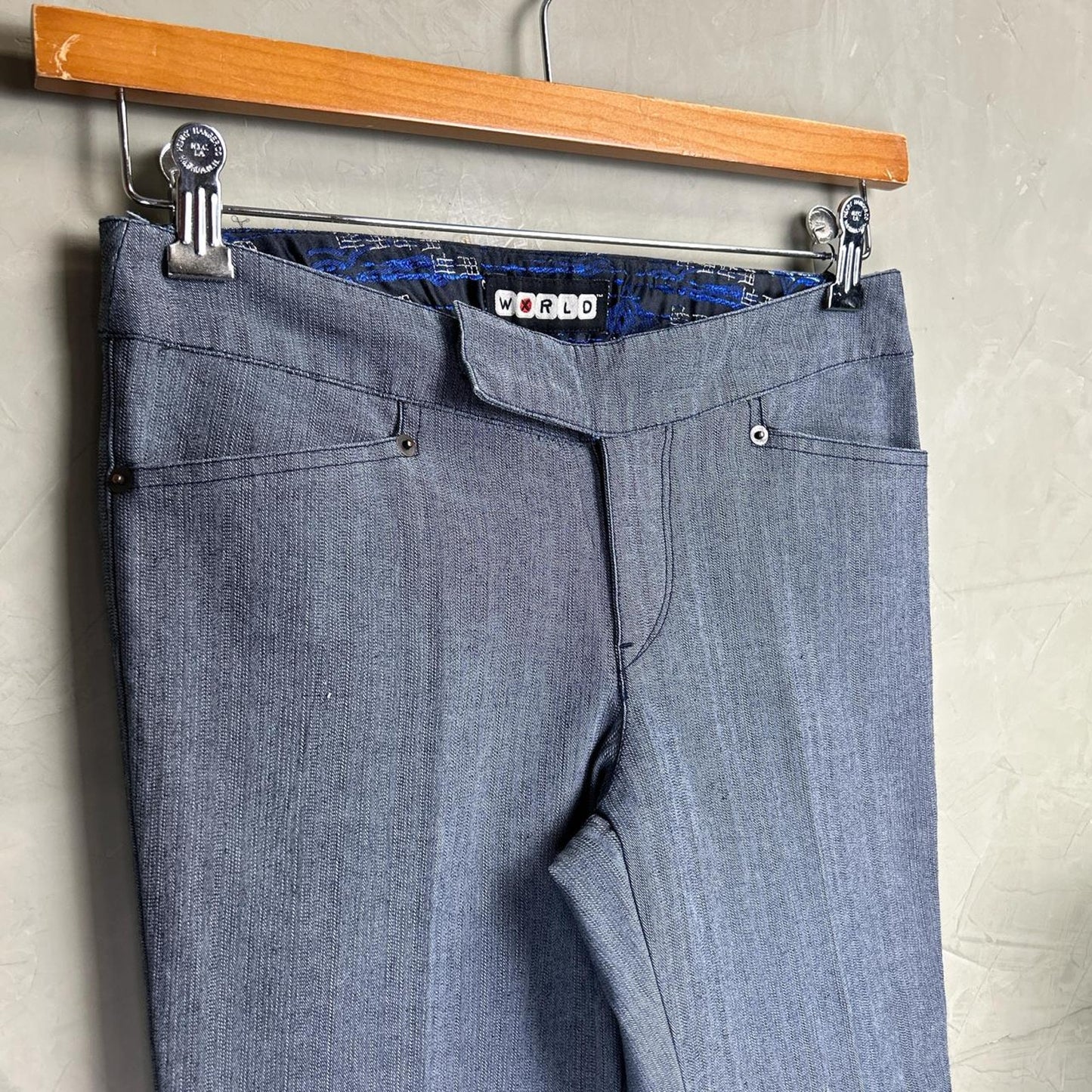 World X Y2K Business Cyber Womens Sz 6 Flared Pants