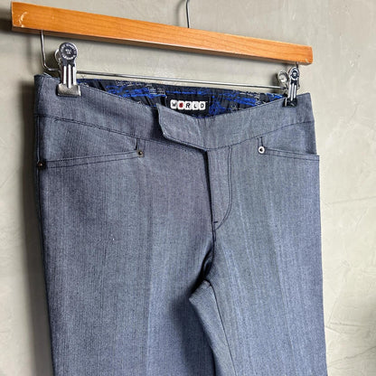 World X Y2K Business Cyber Womens Sz 6 Flared Pants