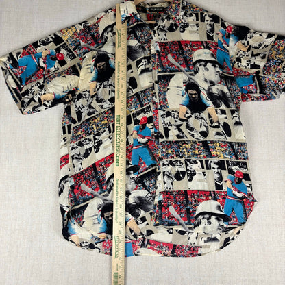 Pete Rose Silk Club MLB Hawaiian Style AOP Medium Shirt