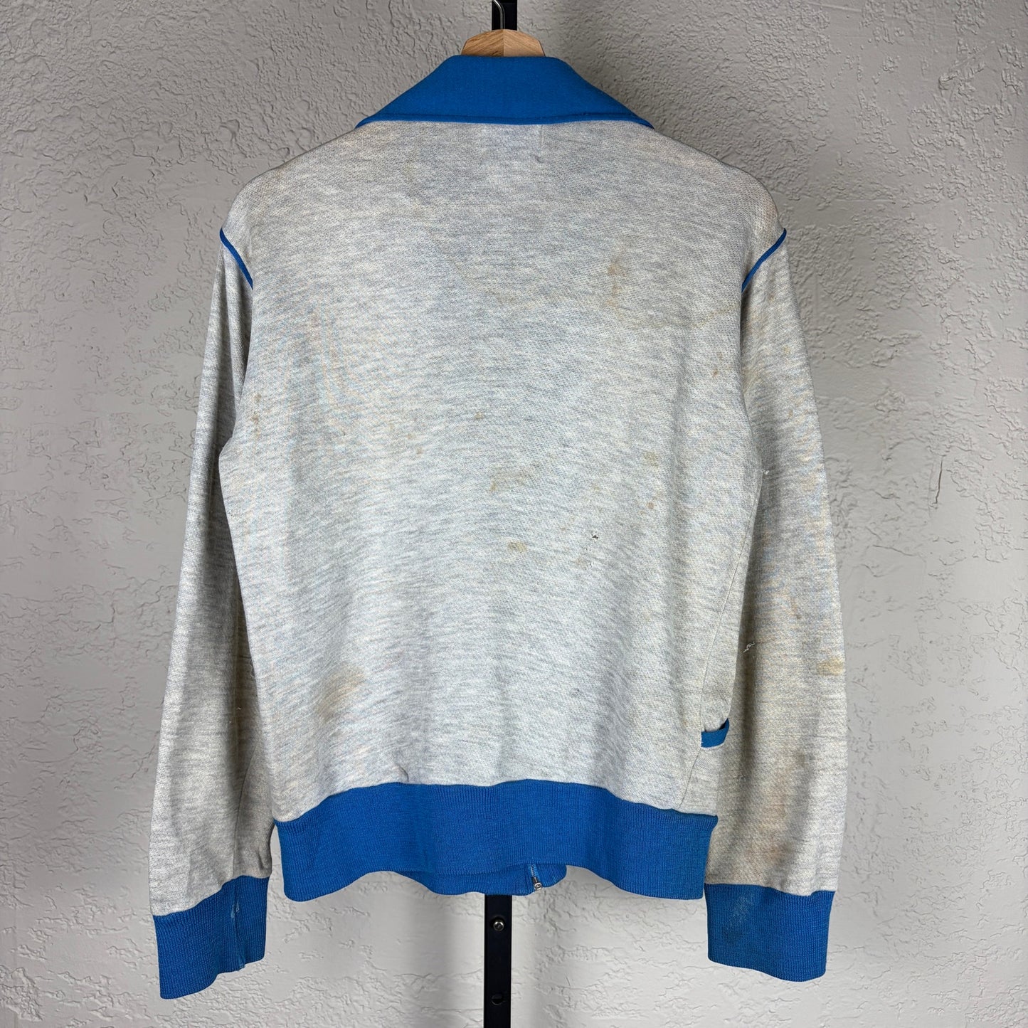 Vintage 1970s Nike Orange Swoosh Small Distressed Tracksuit Jacket