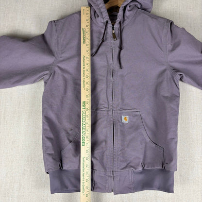 Carhartt Lavender Purple Real Tree Quilted Lined Hooded Jacket Womens Medium