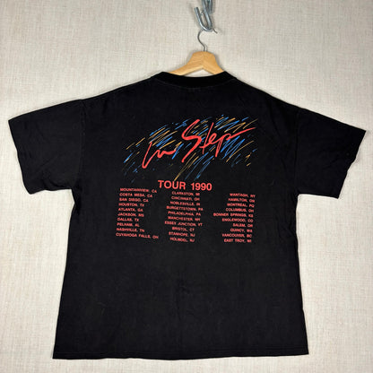 Vintage Stevie Ray Vaughn Double Trouble 1990 In Step Tour XL Band Tee