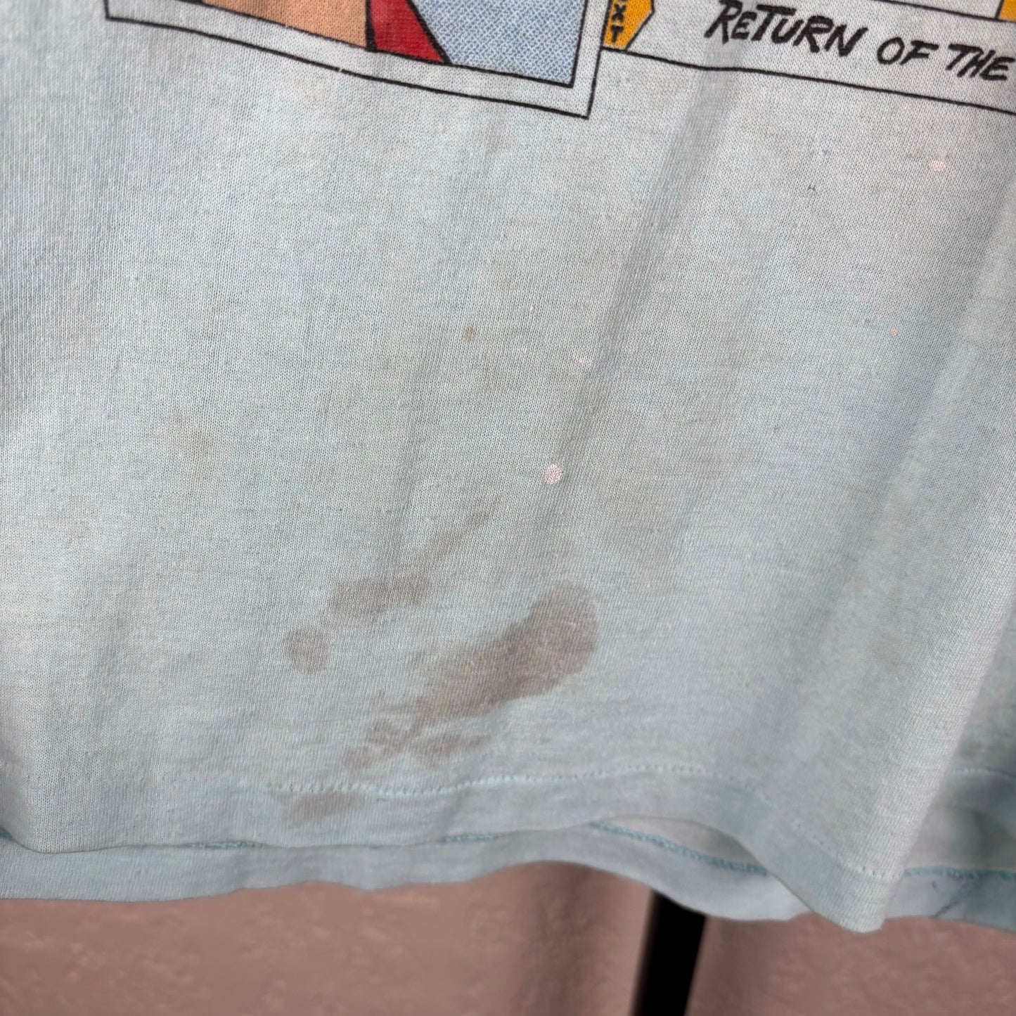 Vintage 80s Amazing Surf Comics Wave Warrior Small Tee