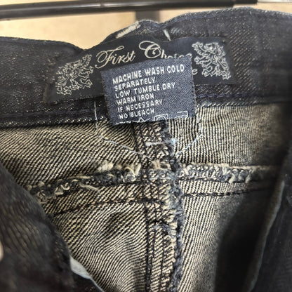 Y2K Baggy Dark Wash Skater Jeans First Choice Couture Sz 36 Denim Pants