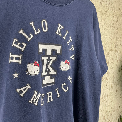 RARE Hello Kitty America Sanrio 1999 Adult L Made in USA Tee