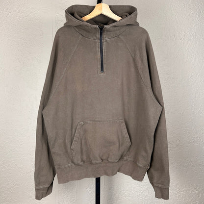 Fear Of God FOG Essentials Half Zip Heavyweight Large Earth Tone Hoodie