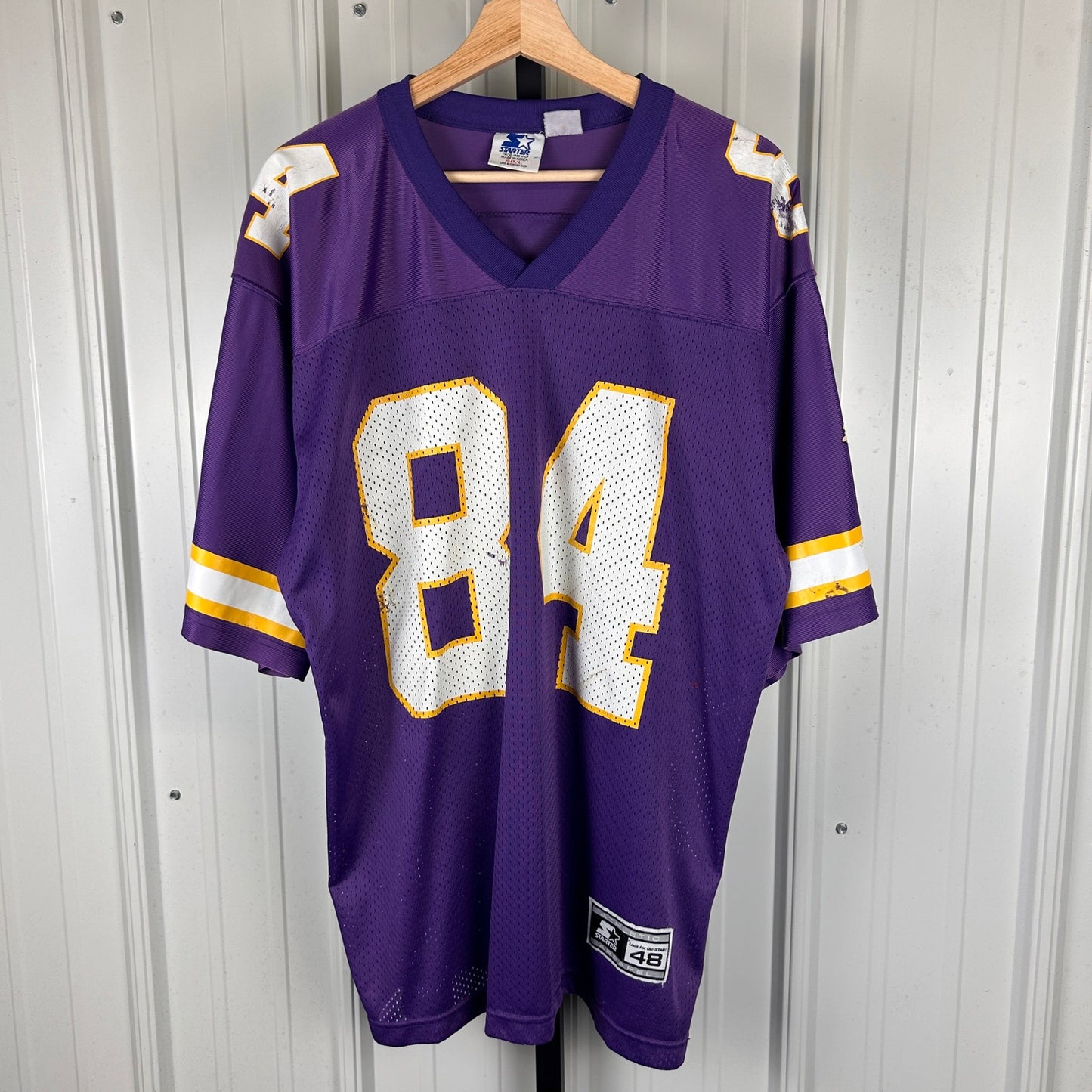 Randy Moss #84 Vintage 90s Starter Minnesota Vikings NFL Jersey Sz 48 Large