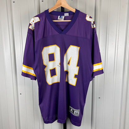 Randy Moss #84 Vintage 90s Starter Minnesota Vikings NFL Jersey Sz 48 Large