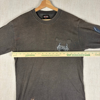 Vintage Harley Davidson Tribal Flame Longsleeve Medium Biker Shirt