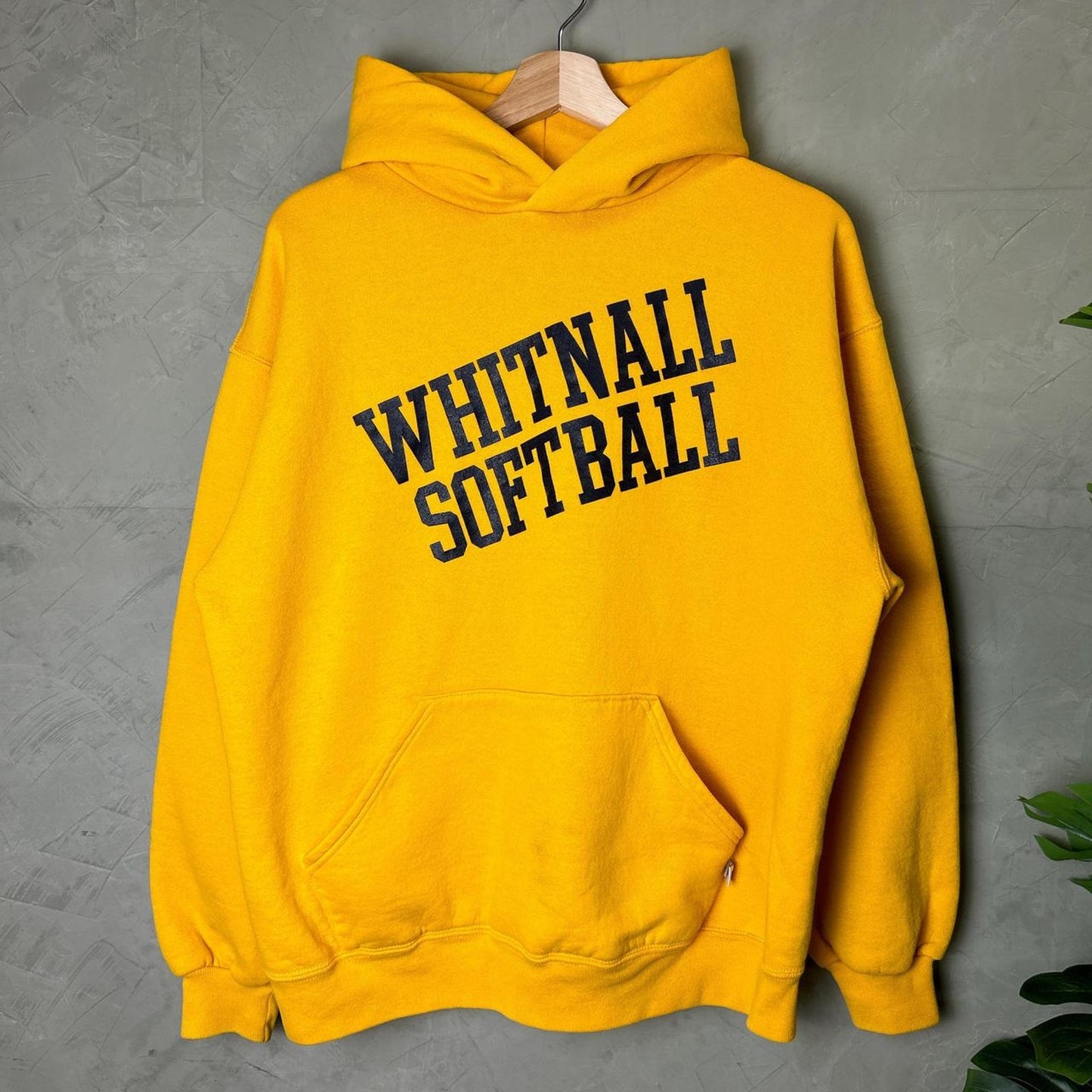 Vintage Russell Athletic Hoodie Made in USA Whitnall Milwaukee Softball Large
