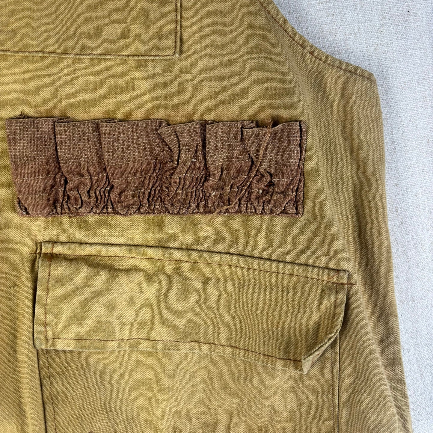 Vintage Nesco Hunting Vest With Game Pouch Made in Japan XL