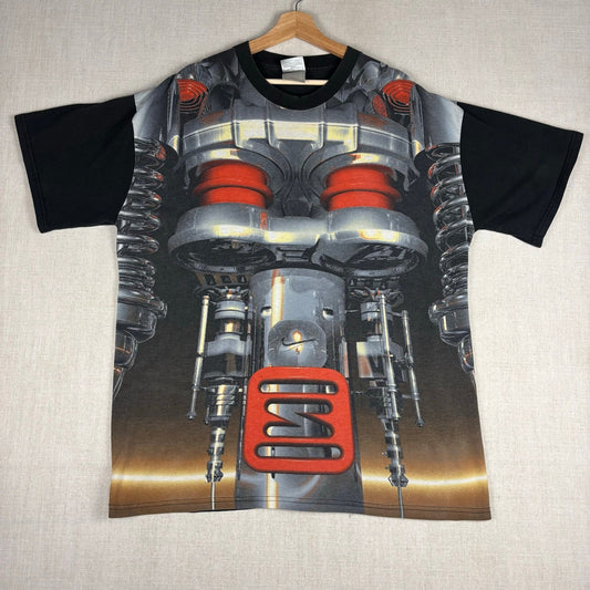 Vintage Rare Nike Shox Promo Mechanical Torso AOP Shirt XL