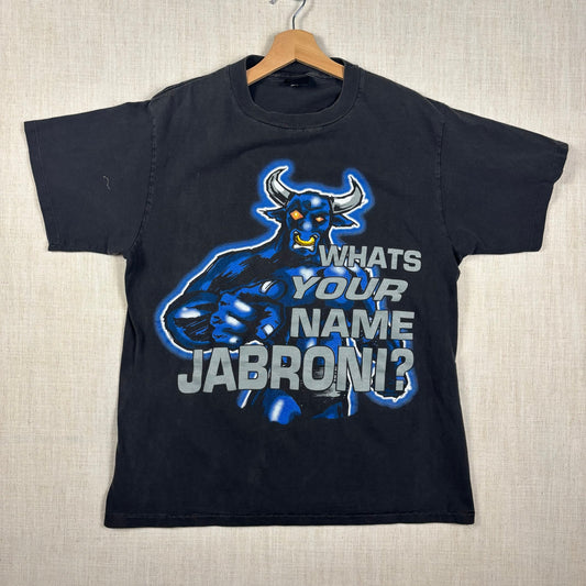 Vintage The Rock Brahama Bull WWE WWF Whats Your Name Jabroni Large Tee