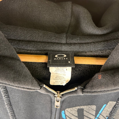 Oakley Spellout Y2K Small Zip Up Hoodie
