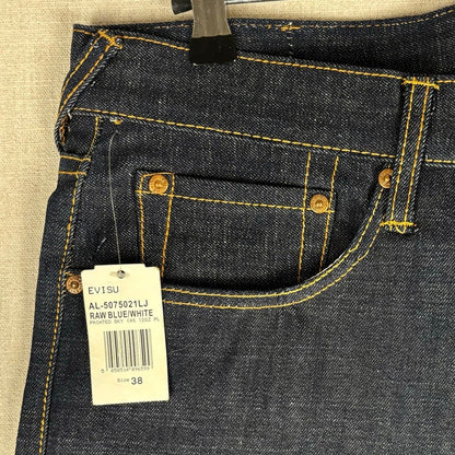 Evisu Heritage NWT Umi Yama Embroidered Y2K Sz 38 Jeans