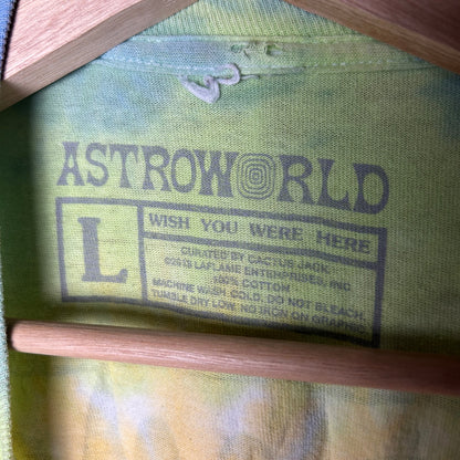 Astroworld Travis Scott Tie Dye 2018 Album Tour Large Longsleeve Shirt