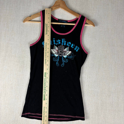 Miskeen Y2K Bedazzled Tribal Butterfly XL Tank Top