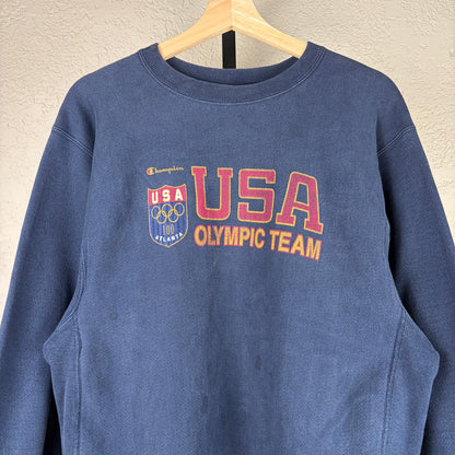 Vintage Olympics Champion Reverse Weave Team USA XL Sweater