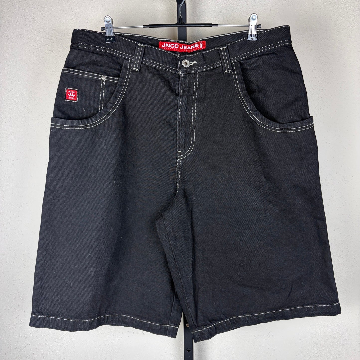 Vintage JNCO Jorts Panther Embroidered Sz 38 Skater Shorts