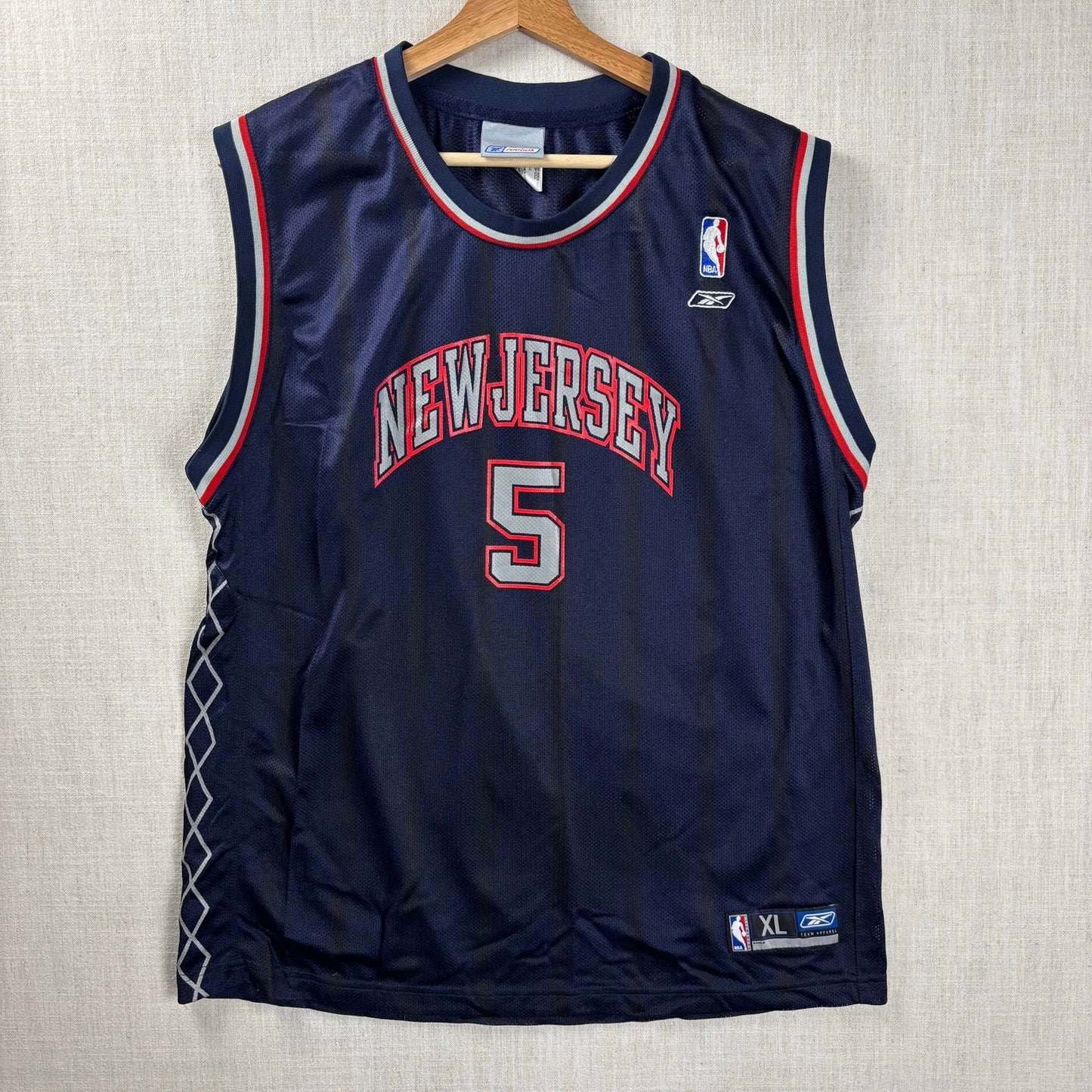Jason Kidd Y2K New Jersey Nets Reebok Youth XL NBA Jersey