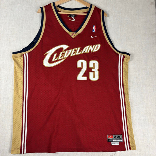 Vintage Lebron James Rookie Nike Cleveland Cavaliers Sewn Stitched XXL Jersey