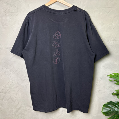 Led Zeppelin Zoso 90s XL Concert Tour Distressed Vintage Tee